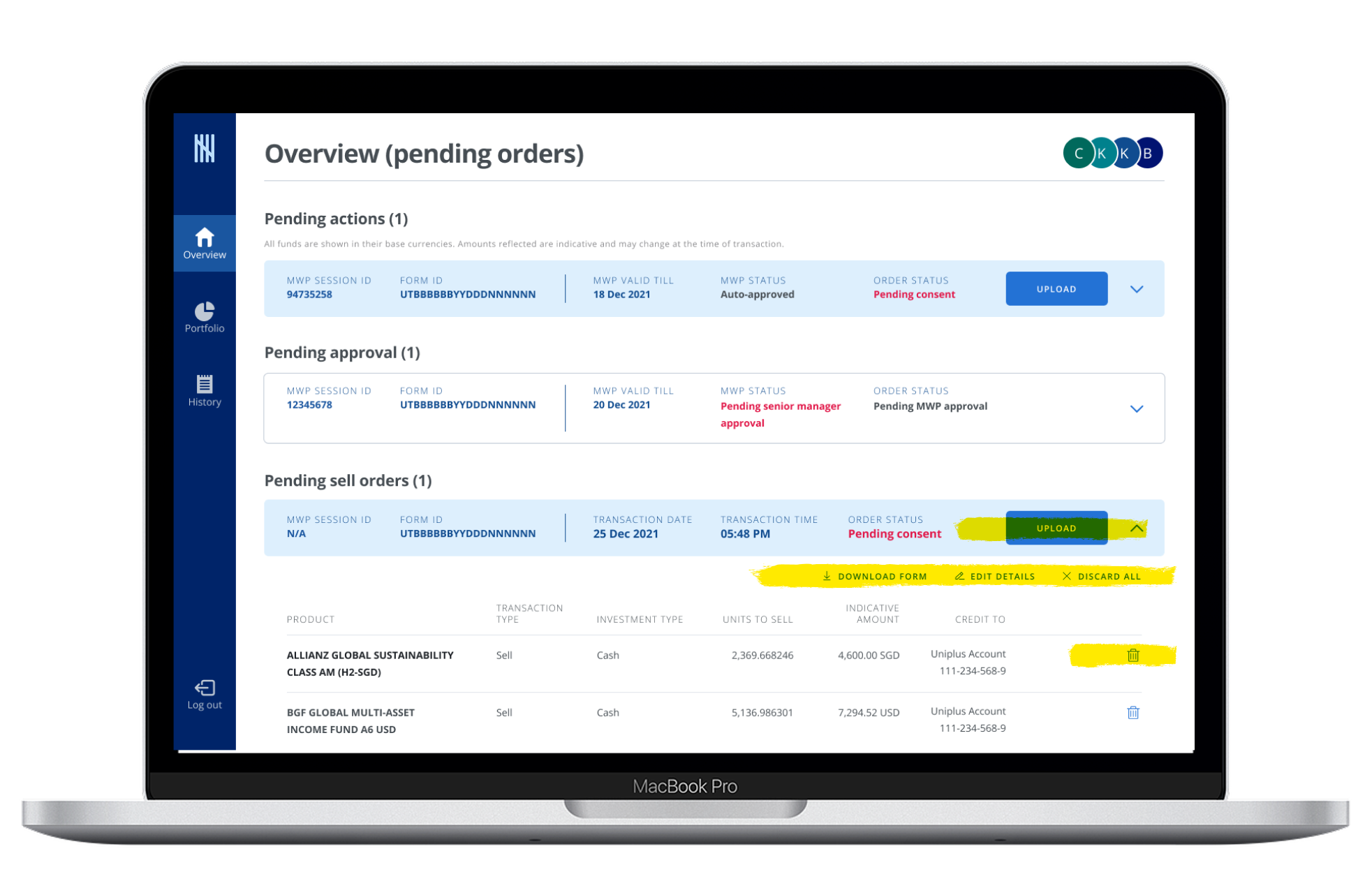 Action hierarchy issues — inconsistent placement of secondary and utility actions across journeys