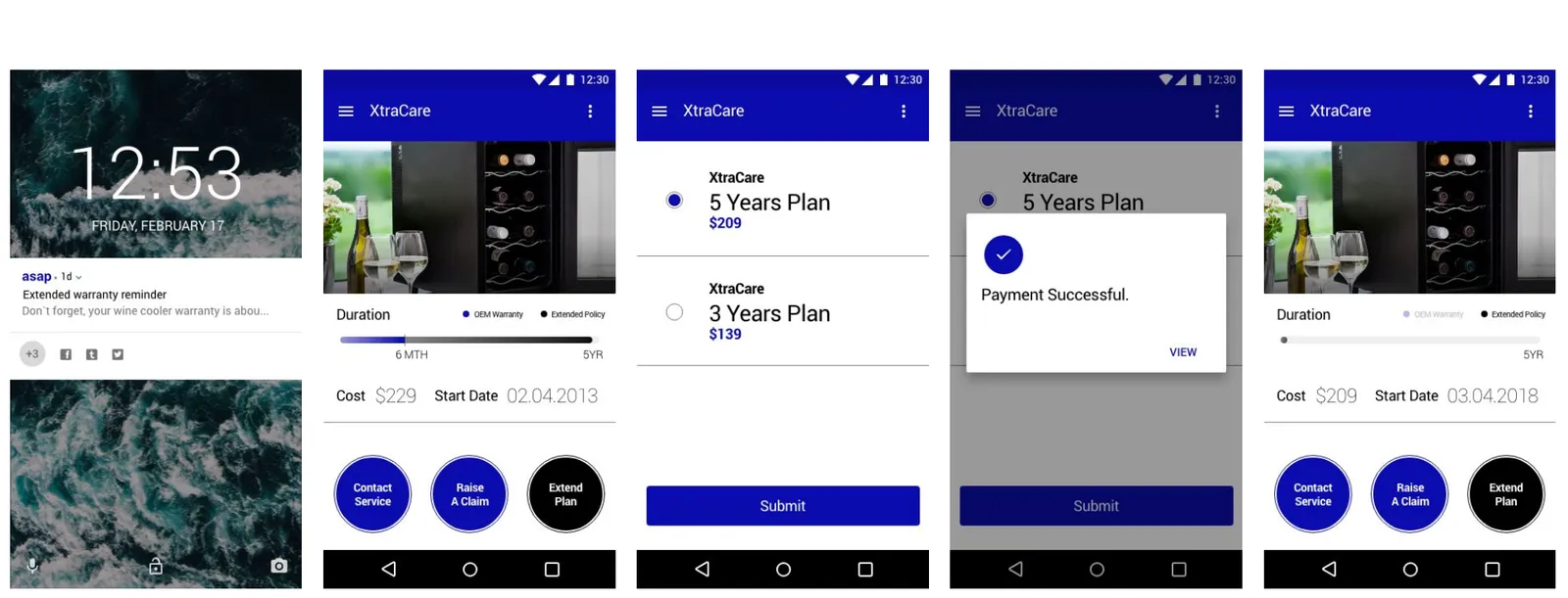 ASAP user-flow wireframe